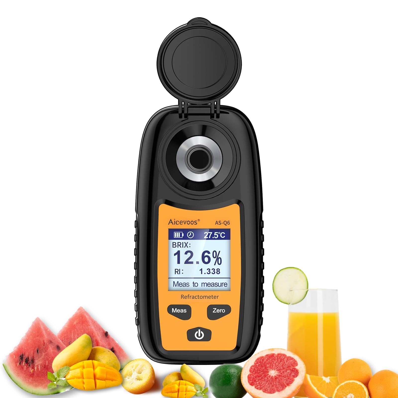 Digital Sugar Brix Refractometer brix Meter Automatic Temperature Compensatio...