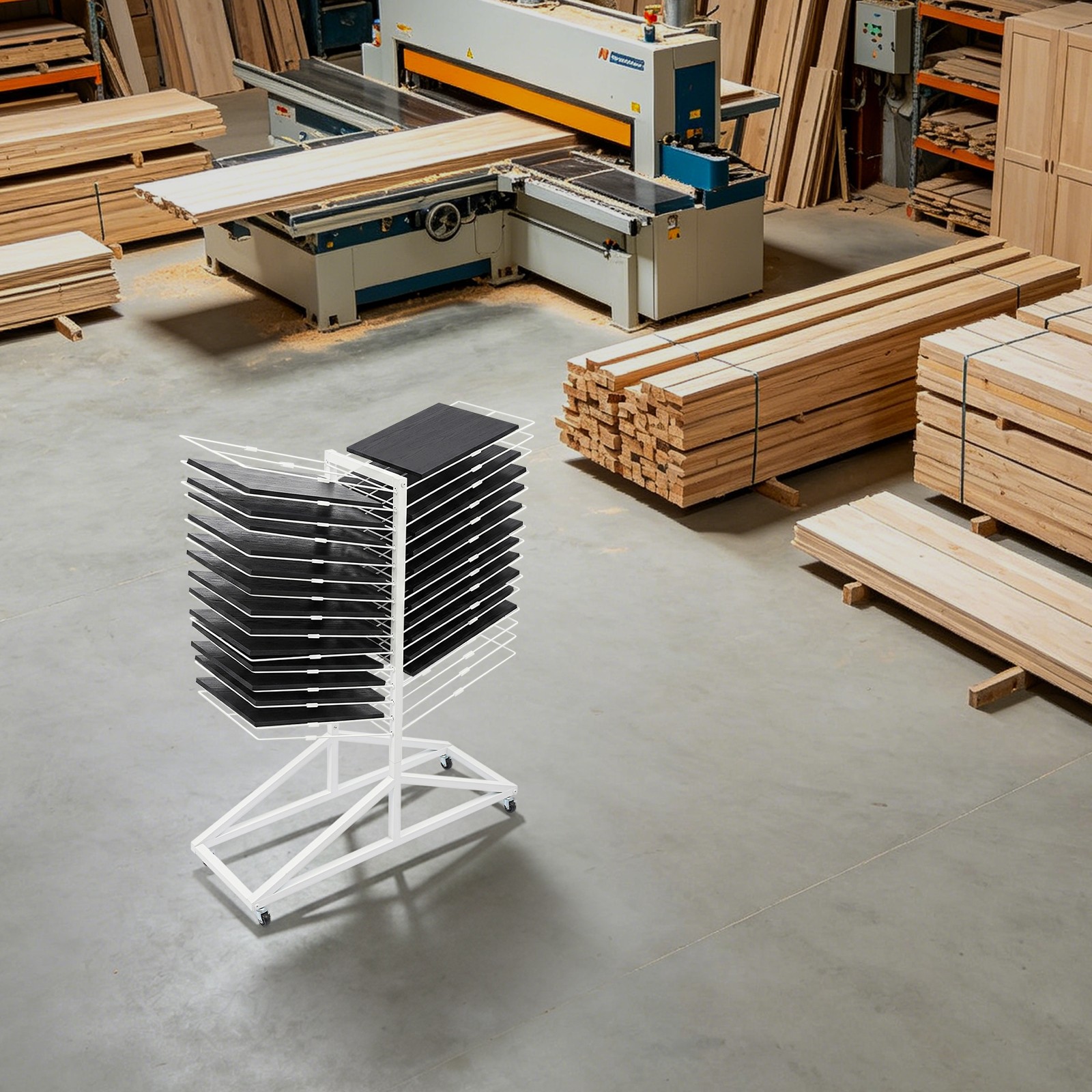 30 Tier Paint Drying Rack, Workshops Paint Drying Rack, Freestanding Drying Rack