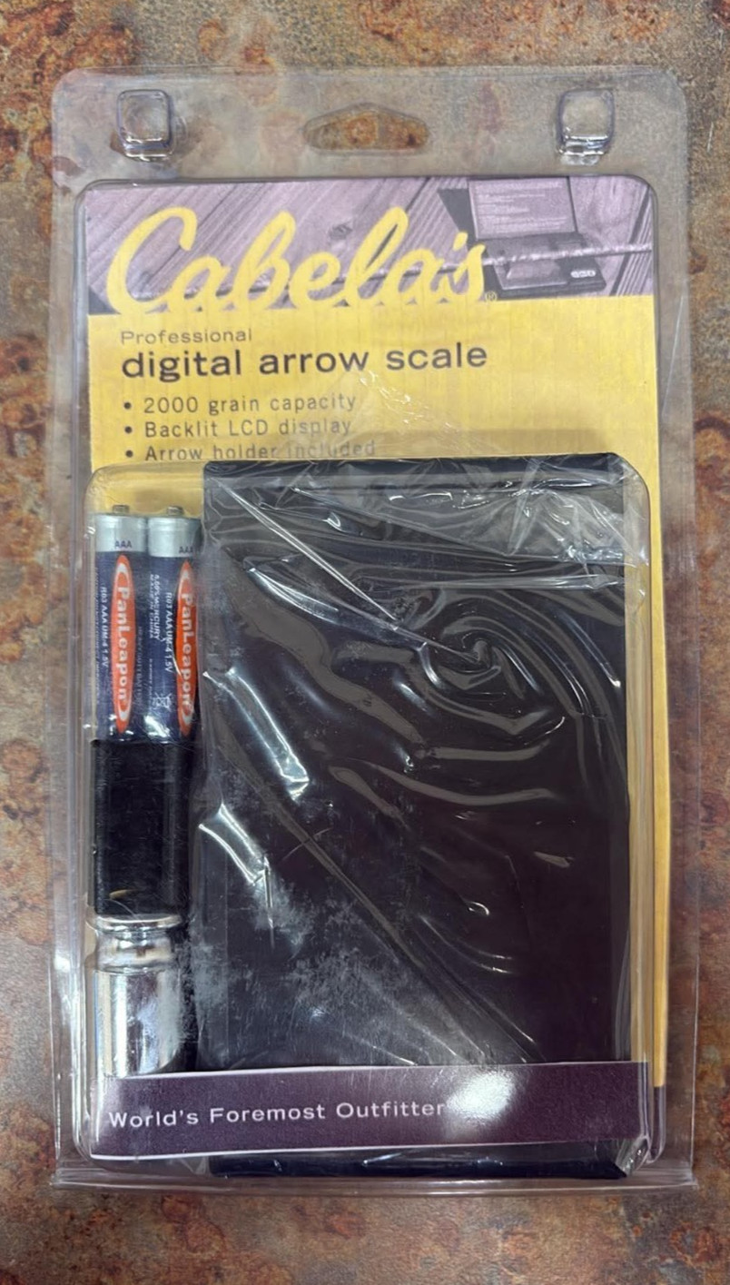 Cabela's Professional Digital Arrow Scale 2000 Grain Holder Included Free Ship