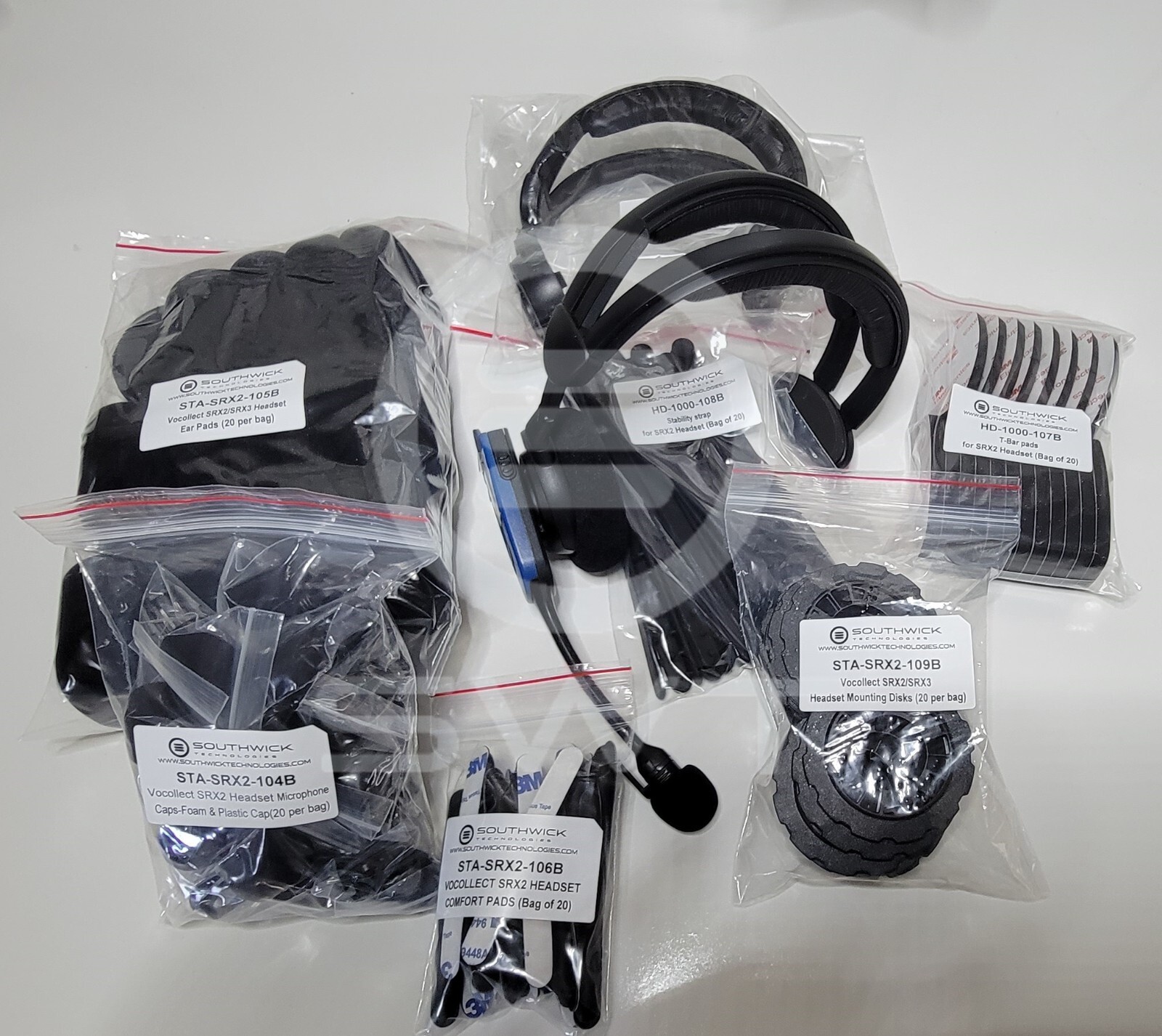 Honeywell/Vocollect SRX2/SRX3 Headset Ear Pads - HD-1000-105B