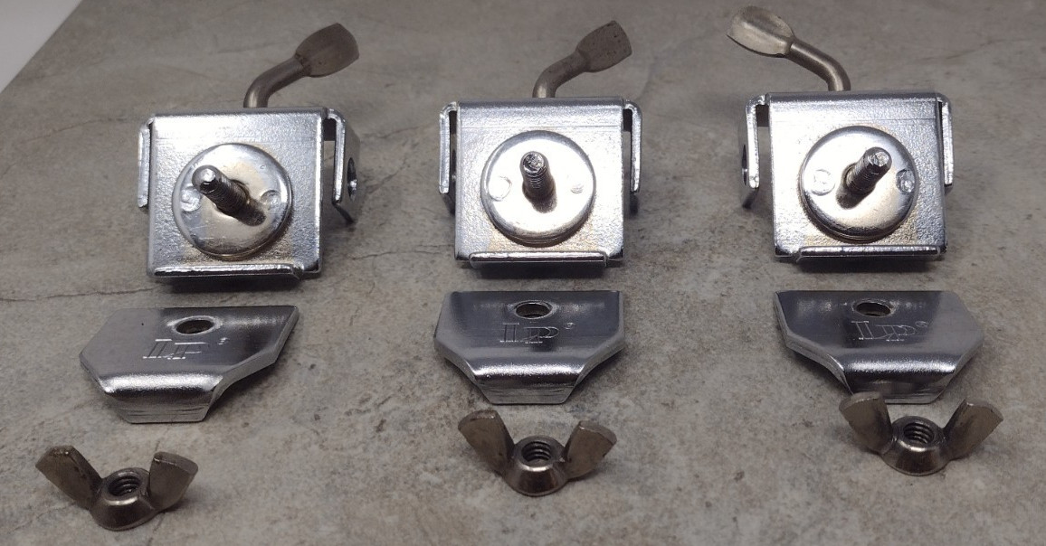 Latin Percussion Accessory Mounts/Clamps Hardware Set of 3