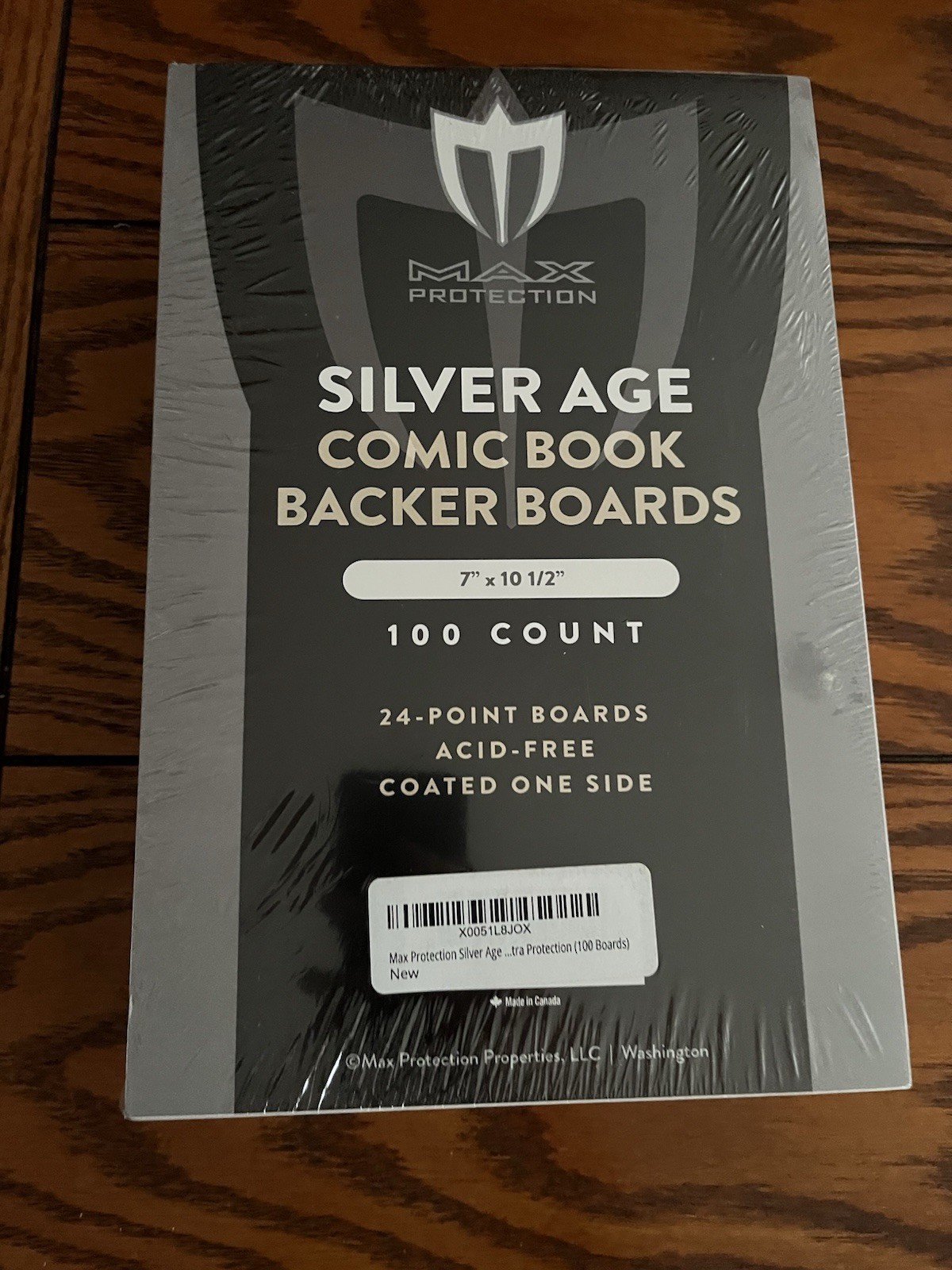 Max Protection Silver Age 7x10 1/2" 100 Count Acid Free Comic Book Backer Boards