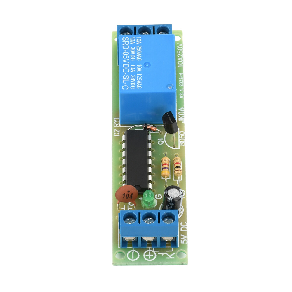 DC5V 1 Way Bistable Single Key Switch Relay Module High Level Self-Locking Relay