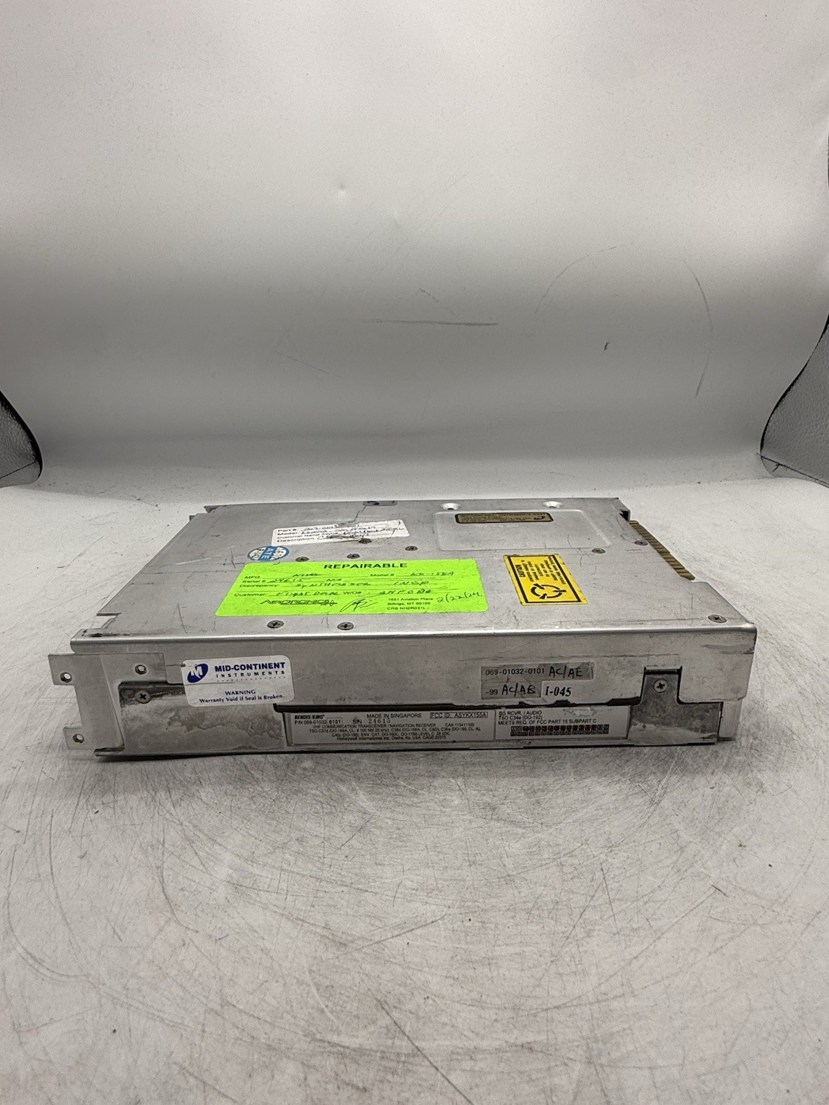 Bendix/King KX-155A Nav/Com 28V PN: 069-01032-0101 READ