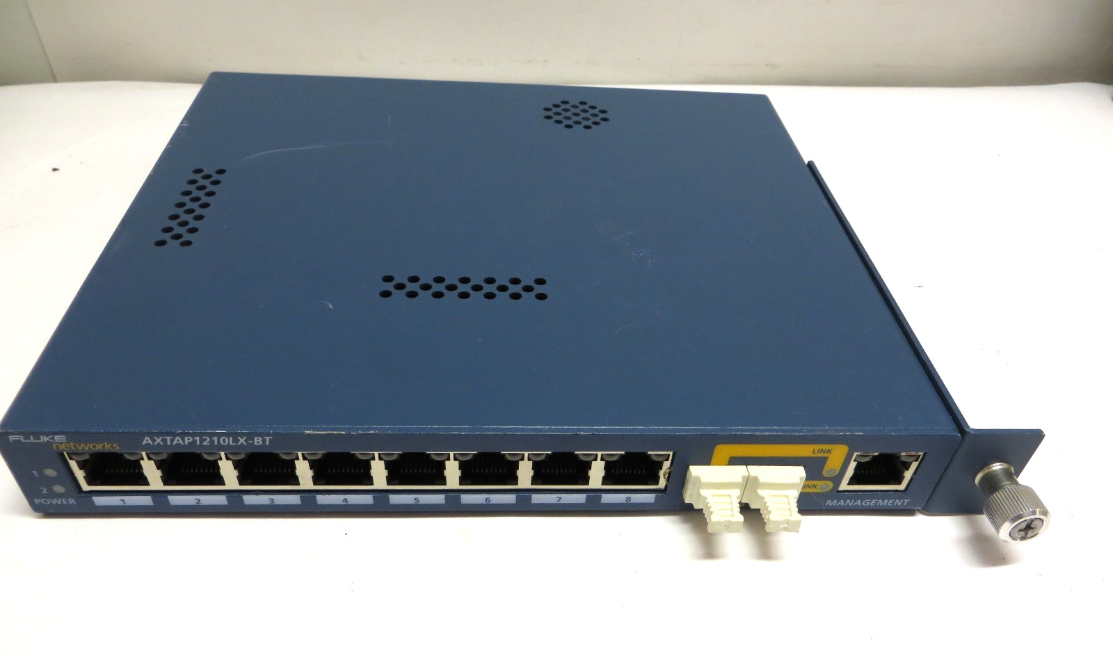 Fluke Networks AXTAP1210LX-BT in Line LX Fiber Tap Any-to-Any Port Unit ONLY