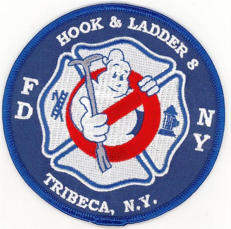 New York City Hook and Ladder 8 Tribeca Ghostbusters Round Patch (4")