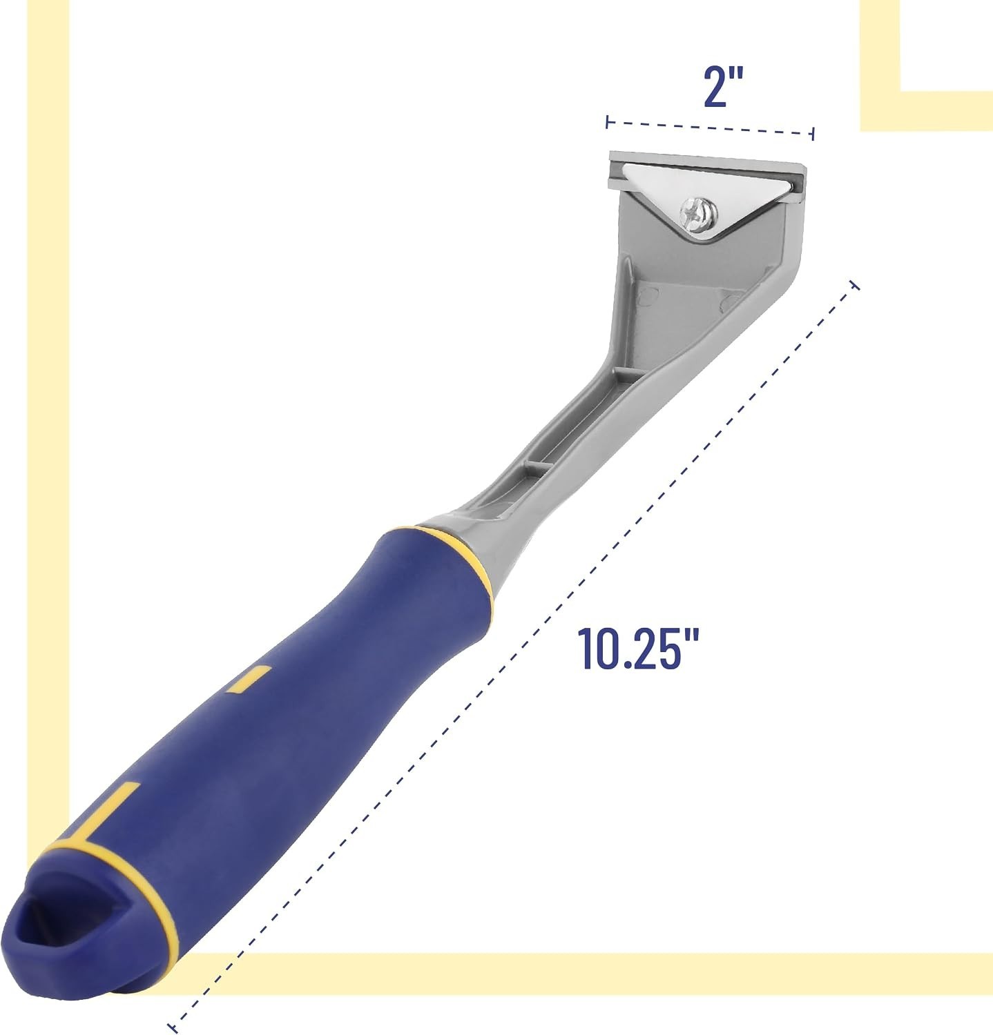 High-Performance Bates Paint Scraper - 2-Inch Tungsten Steel Blade for Precision