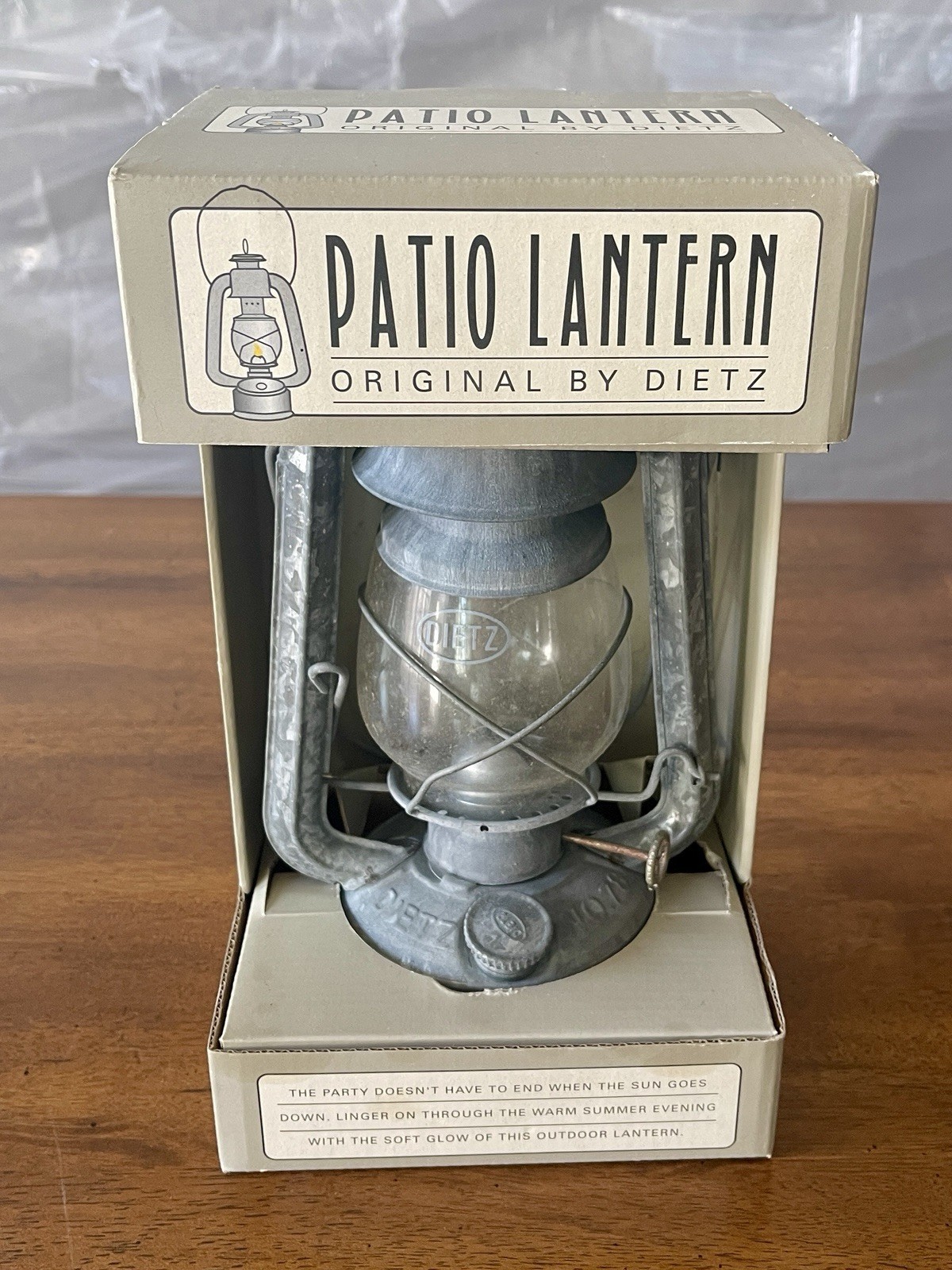 Dietz Galvanized Patio Camping Lantern Kerosene Oil Lamp - William Sonoma - NEW