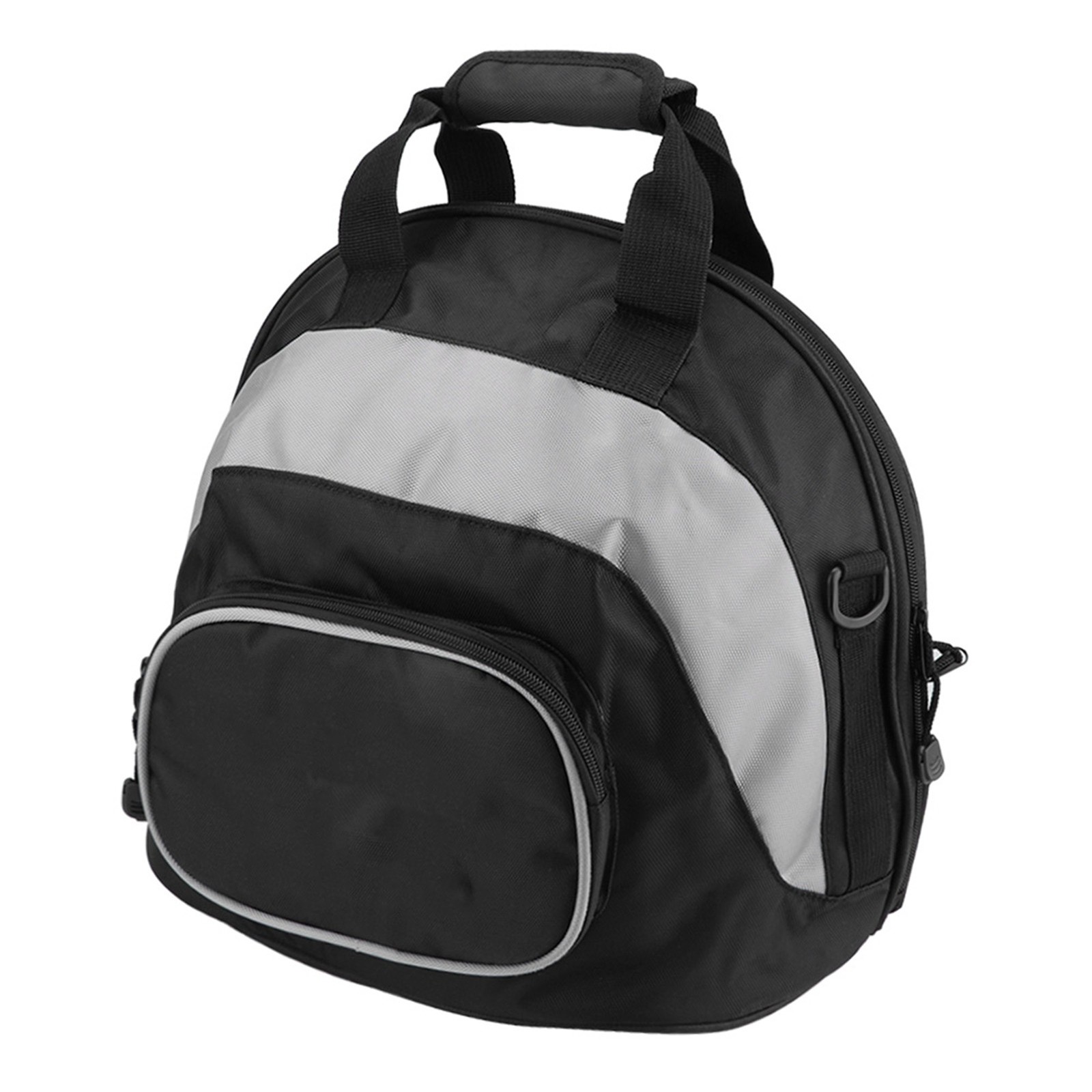 Motorcycle Helmet Shoulder Bag - Waterproof Grey Black Backpack