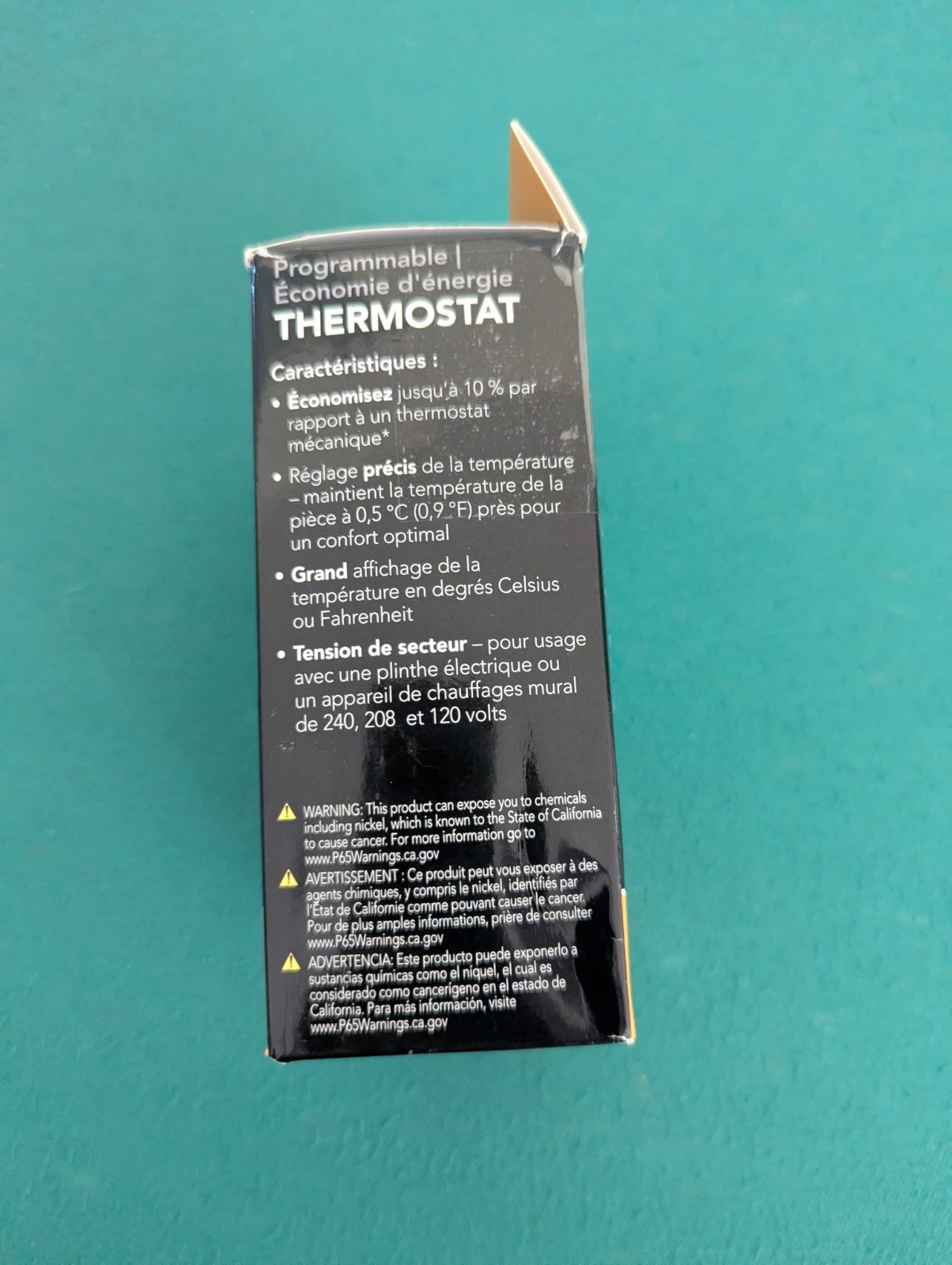 Cadet - Programmable Electronic Thermostat - White, 3600W, USED