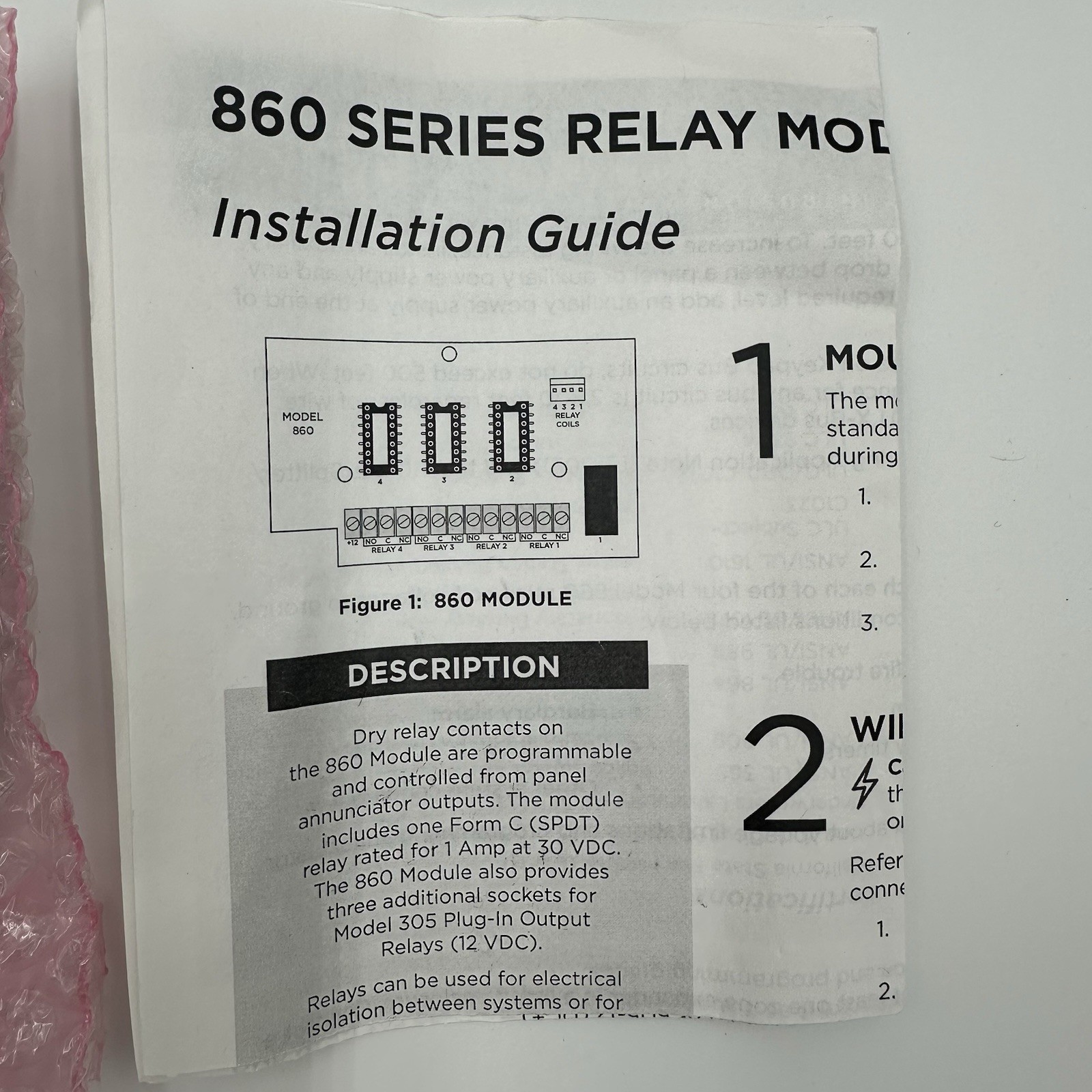 DMP 860 Relay Module Alarm Output Board w/ Hardware HPK.860 New Open Pkg