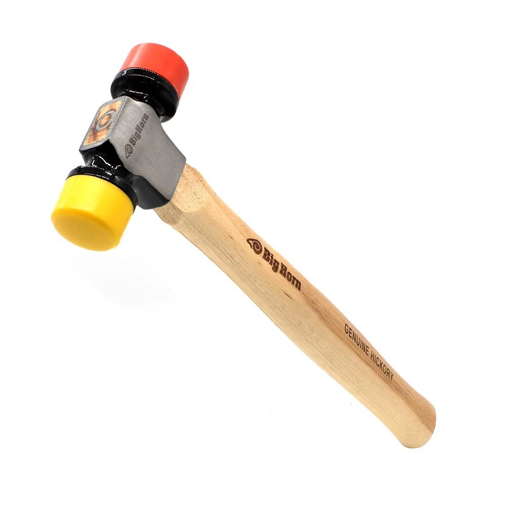 Big Horn 15129 12 Oz Hickory 2-Sided Soft Face Mallet