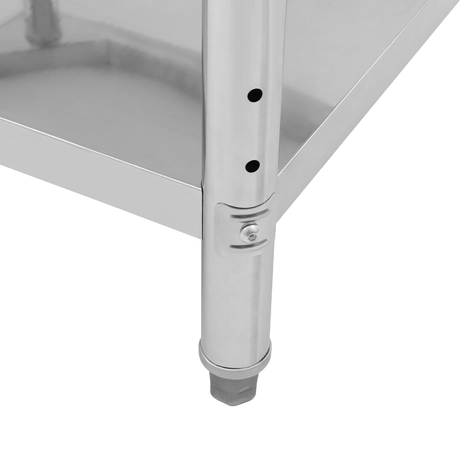 Adjustable Work Table, 30x30x26in Stainless Steel Prep Table for Kitchen,