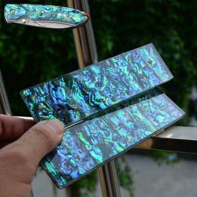 Abalone Shell Knife Handle Acrylic Scale Slabs Material DIY Making Knives Plate
