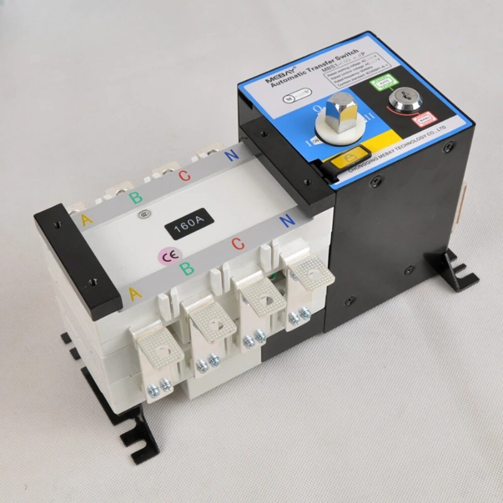 Electrical Automatic Transfer Switch ATS 160A 4P Dual Power Switch