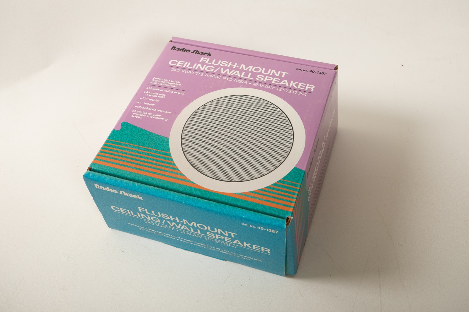 Flush Mount Ceiling Wall Speaker (H4L/JSF6) Radio Shack 40-1367 30 Watt 2 Way