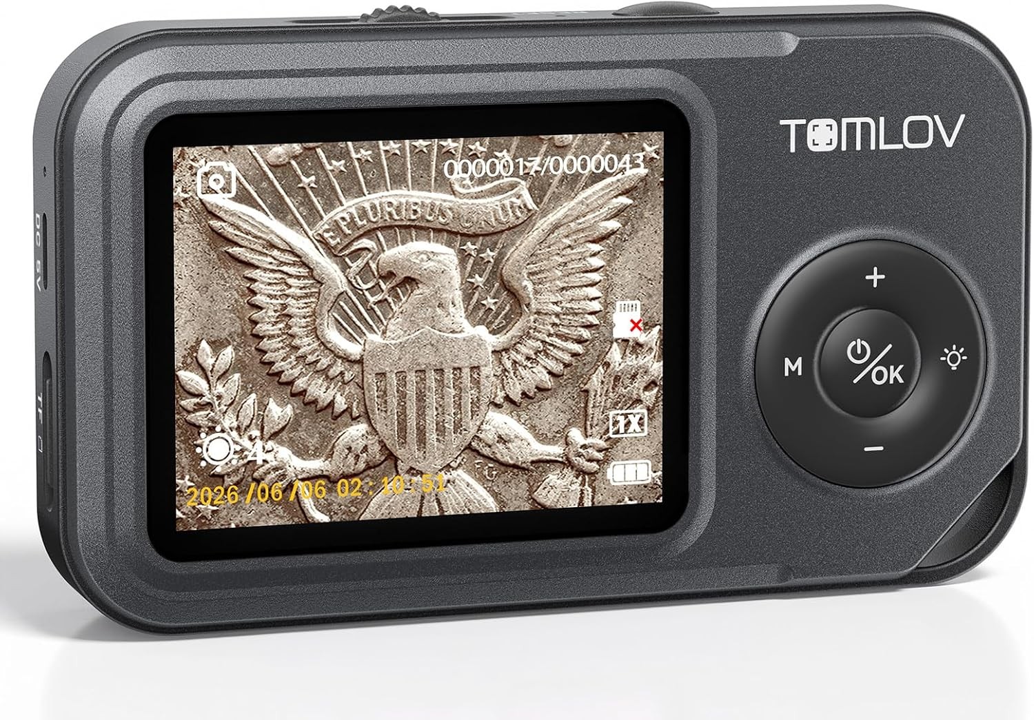 TOMLOV Miniscope Digital Microscope Pocket Handheld USB Microscope 1080P Camera