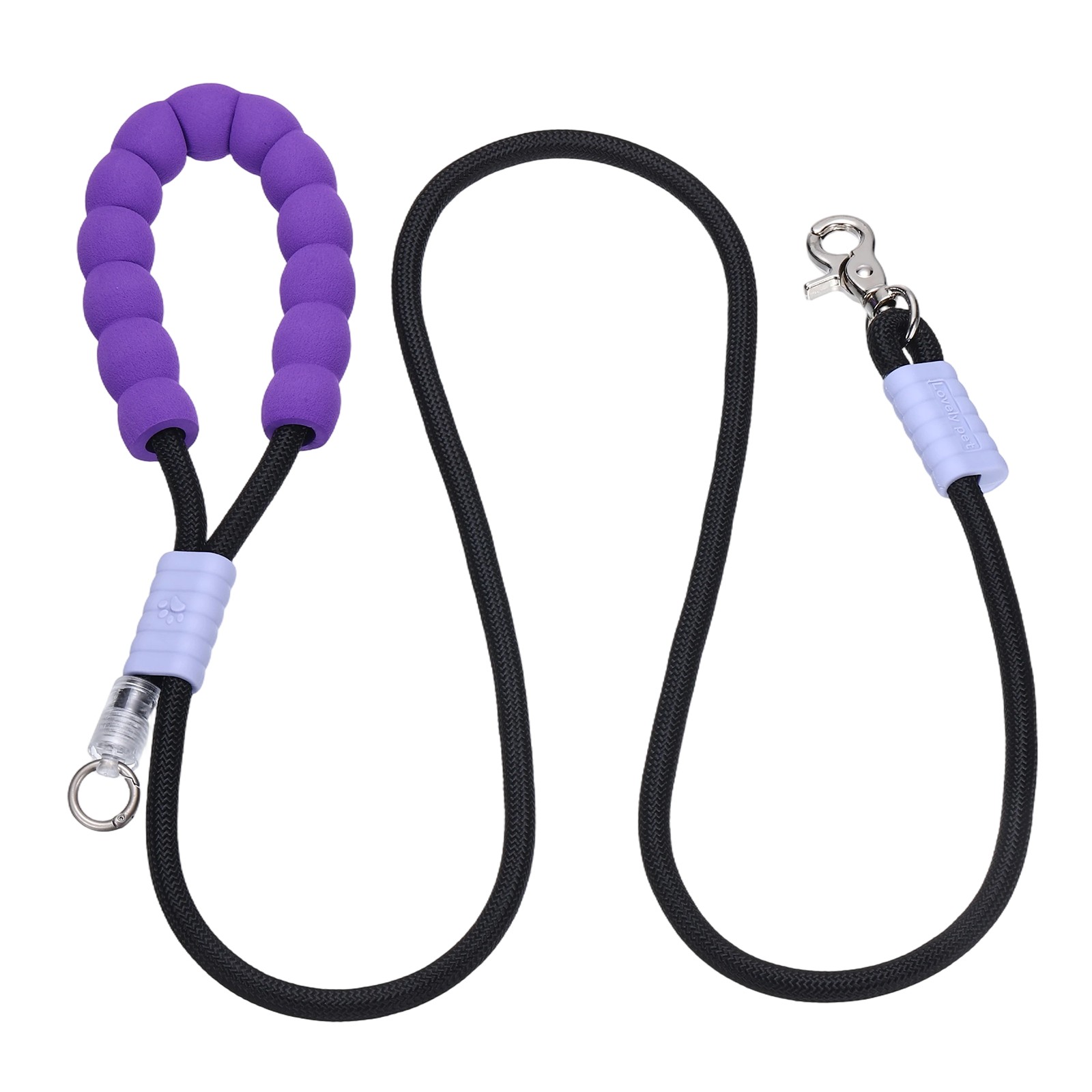 6.6ft / 2m Dog Leash Comfortable Padded Hand Free Dog Leash, Black