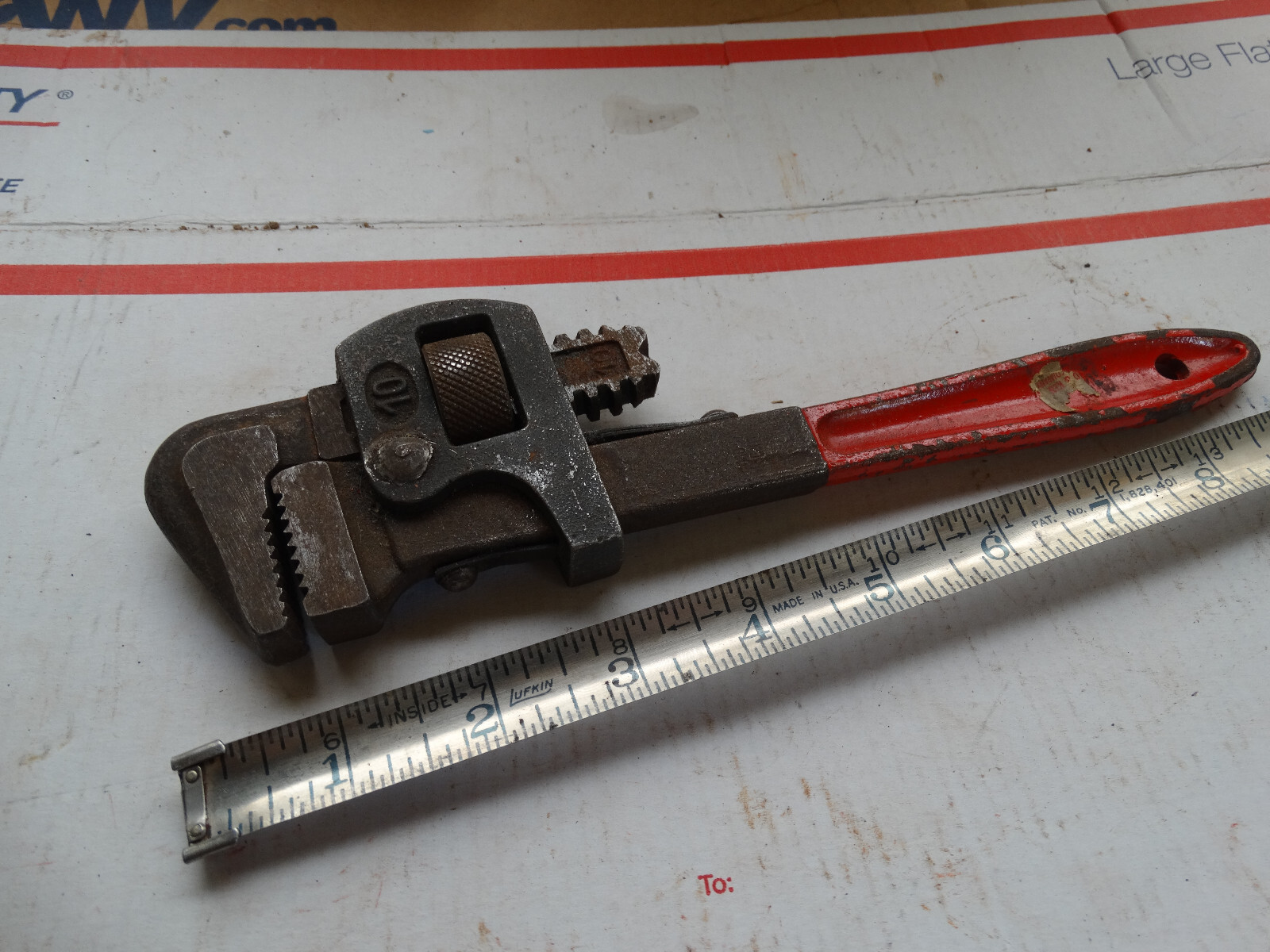 Vintage Adjustable Pipe Wrench 10"  EXCELLENT
