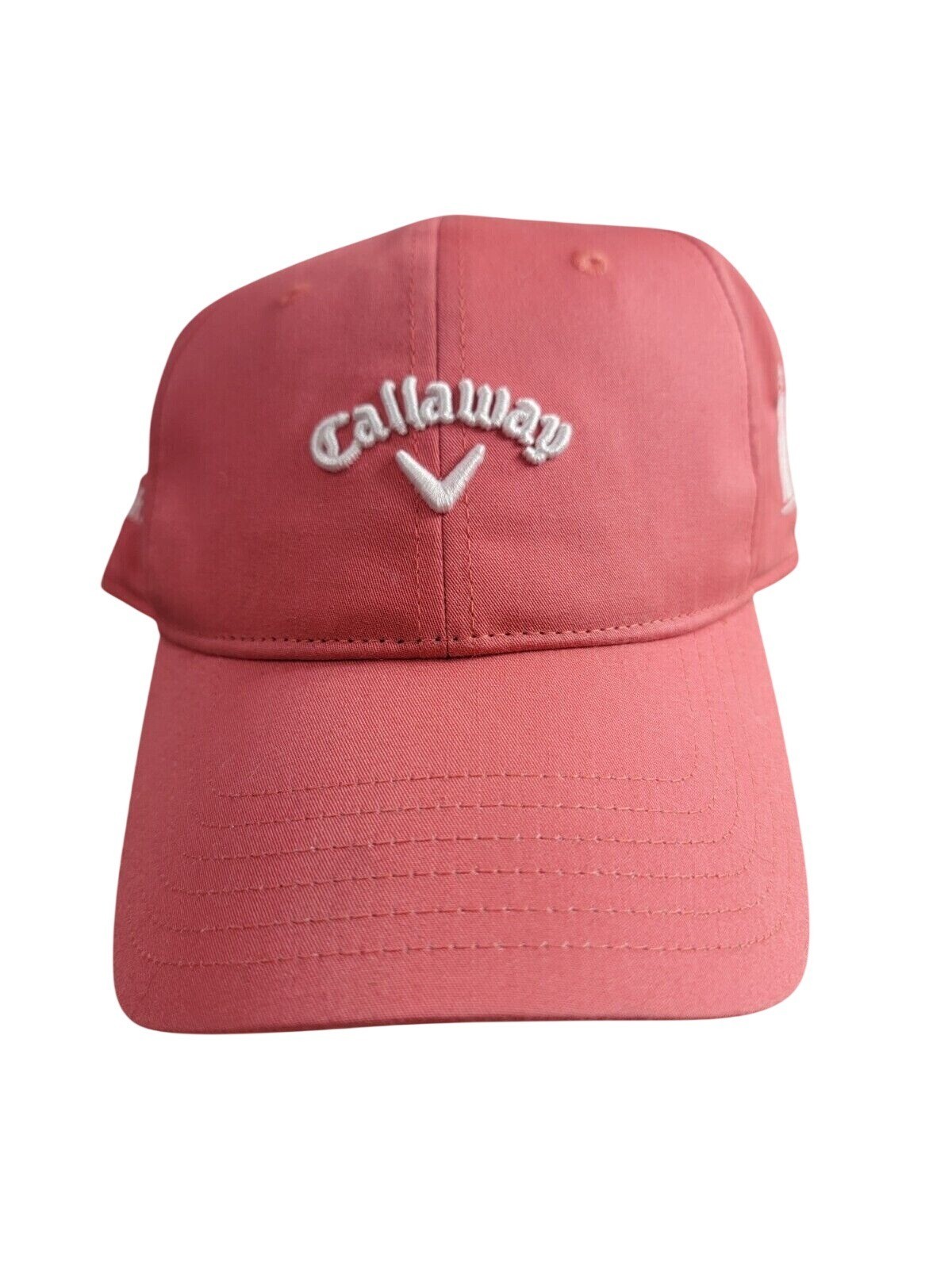 Callaway Golf Heritage Twill Hat Pink White Breast Cancer Awareness NWT