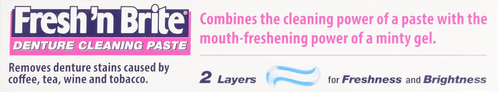 Fresh'n Brite Denture Cleaning Paste, (1Pack)