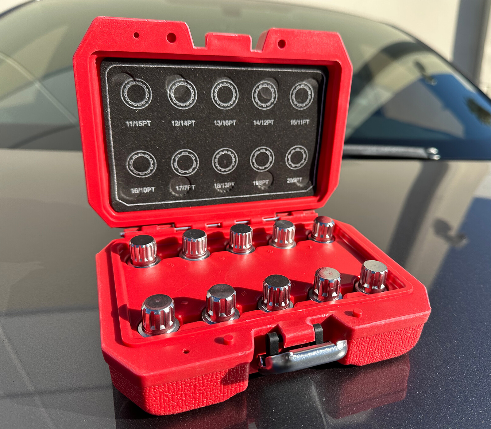 10pcs Master Spline Bit Anti-Theft Wheel Lock Key Lug Nuts Remover Kit 4 BMW