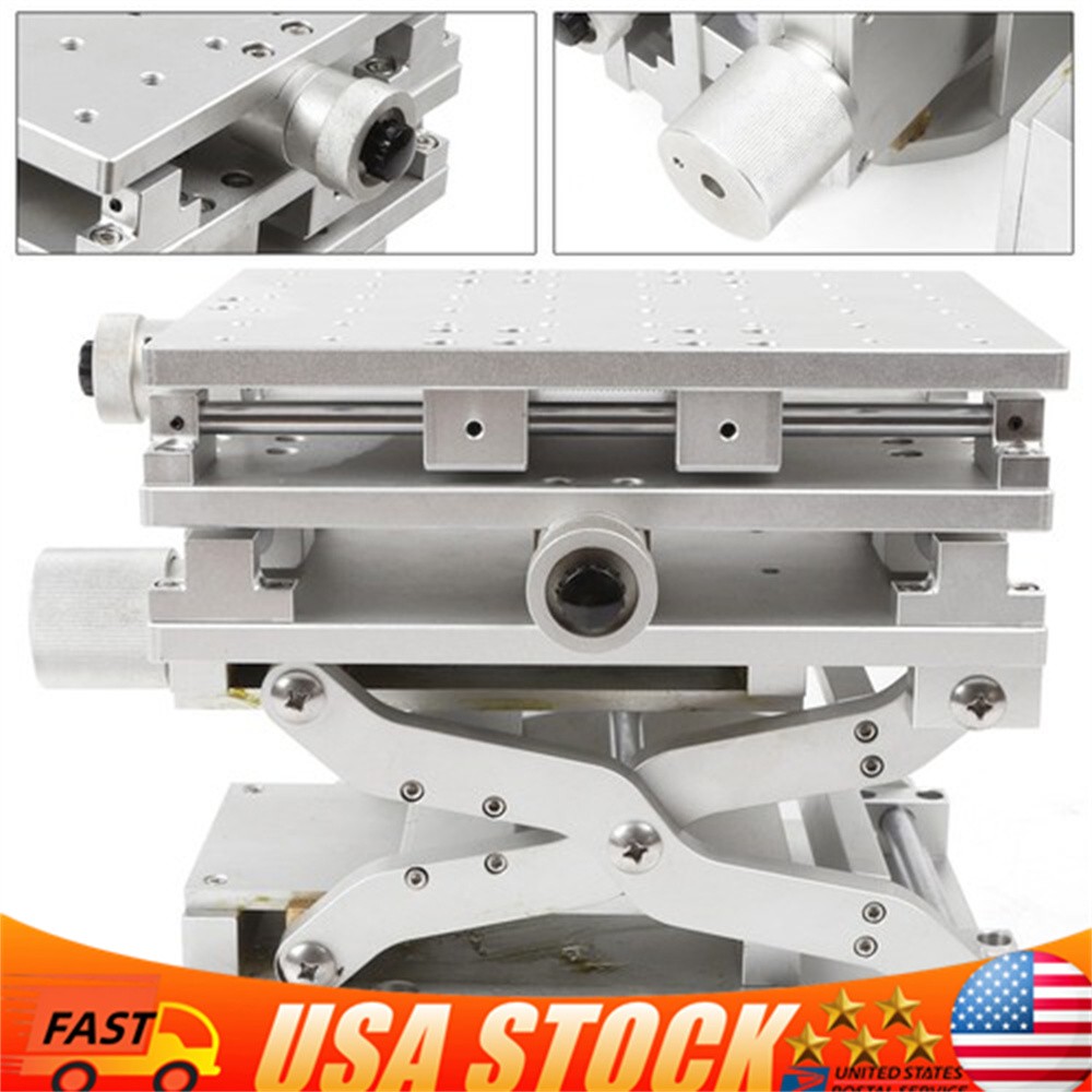 XYZ 3 Axis Moving Table Portable Slide Table Manual Translation Stage Test Stand
