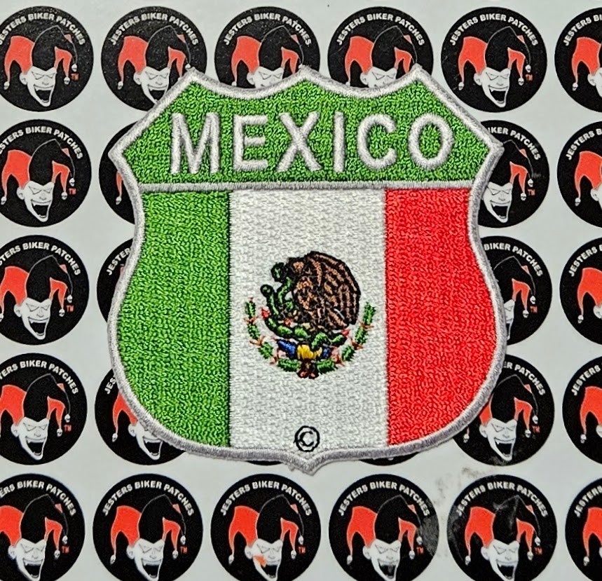 Mexican Flag Embroidered Patch FL042