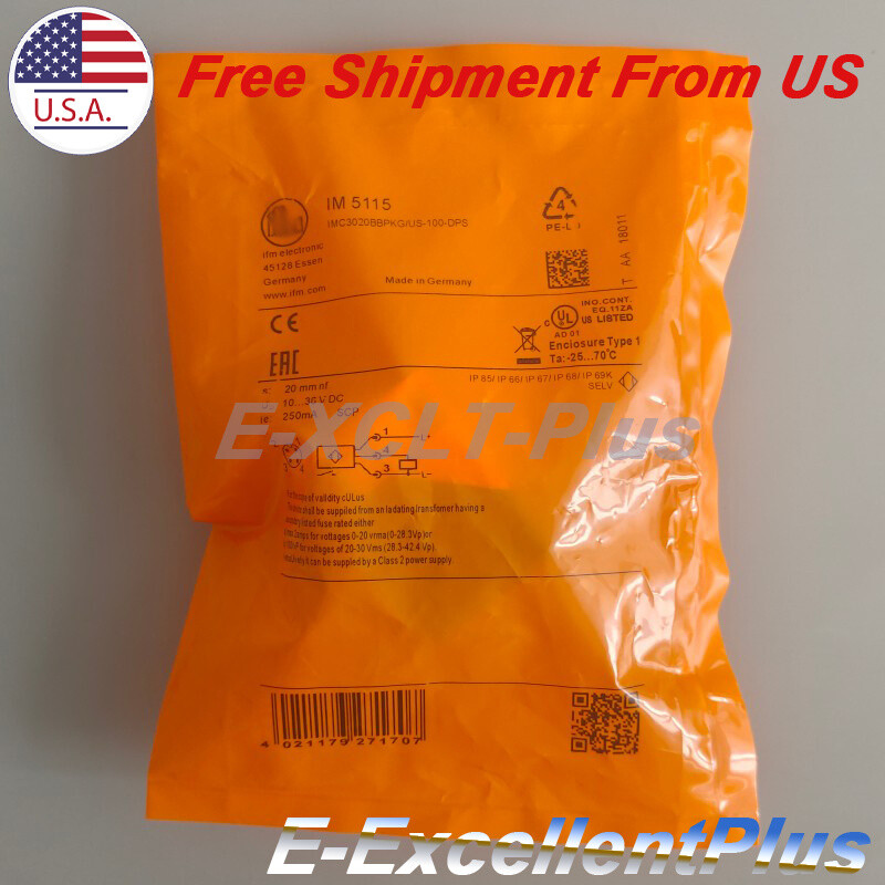1PCS For IFM IM5115 IMC3020BBPKG/US-100-DPS Proximity Sensor Switch US Shipping