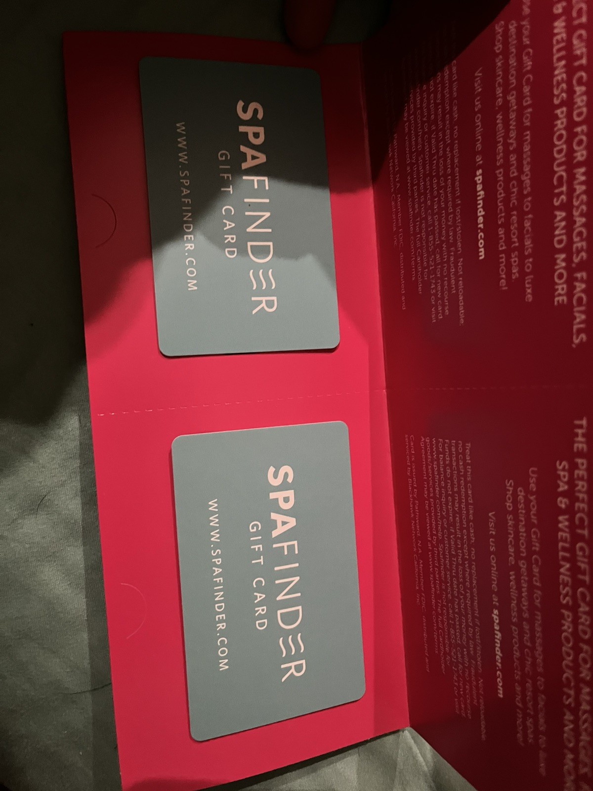 Spa Finder gift card $100 Value Exp. 03/32