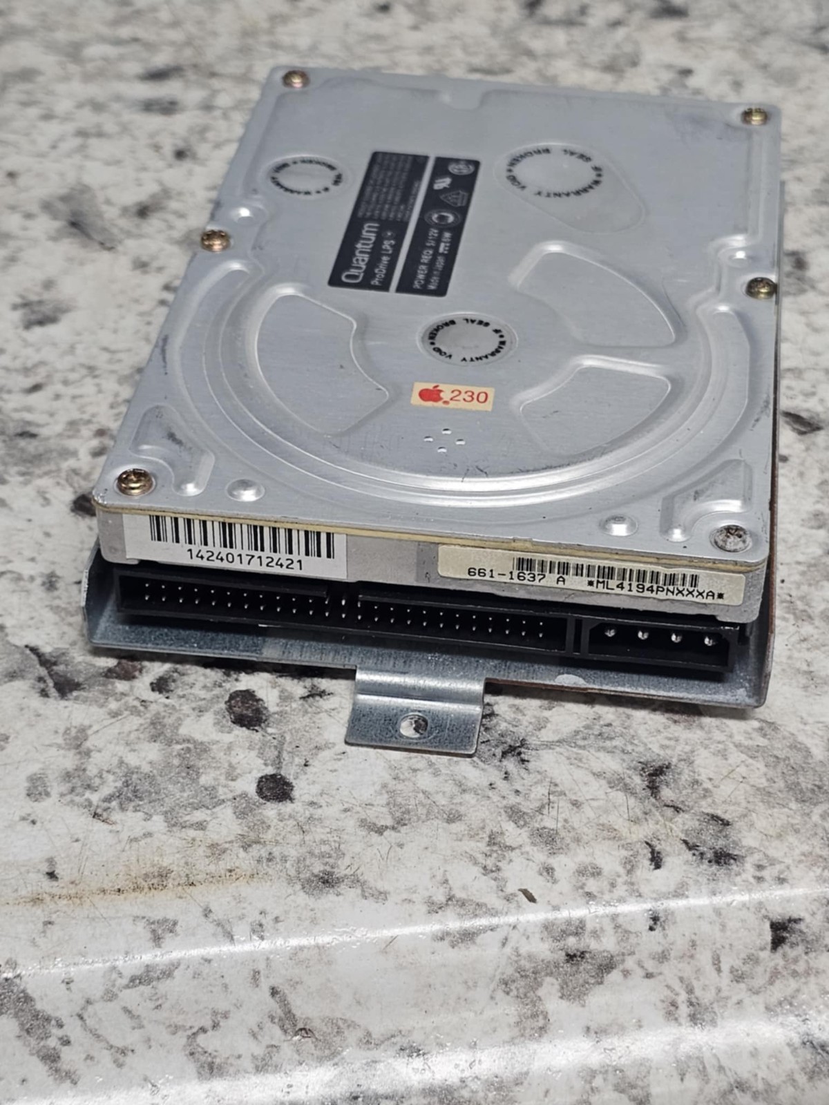 Rare Clean Retro Hard Drive Disk SCSI Quantum ProDrive LPS APPLE 230