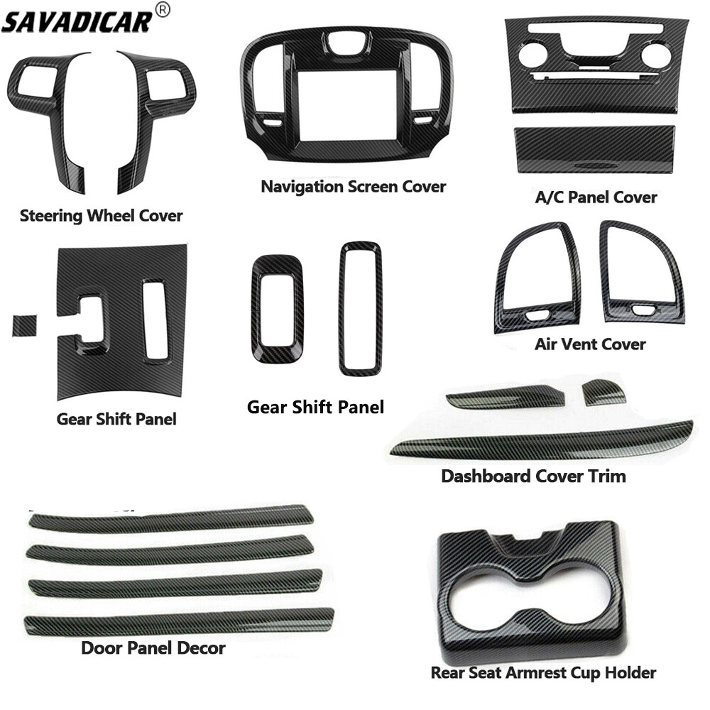 Carbon Fiber Inner Decoration Cover Trim for Chrysler 300/300C 10-14 Accessorie