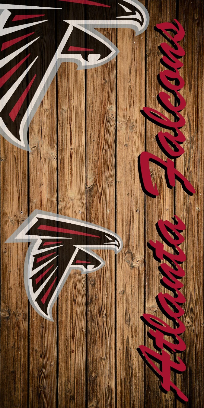 Falcons cornhole board vinyl wraps