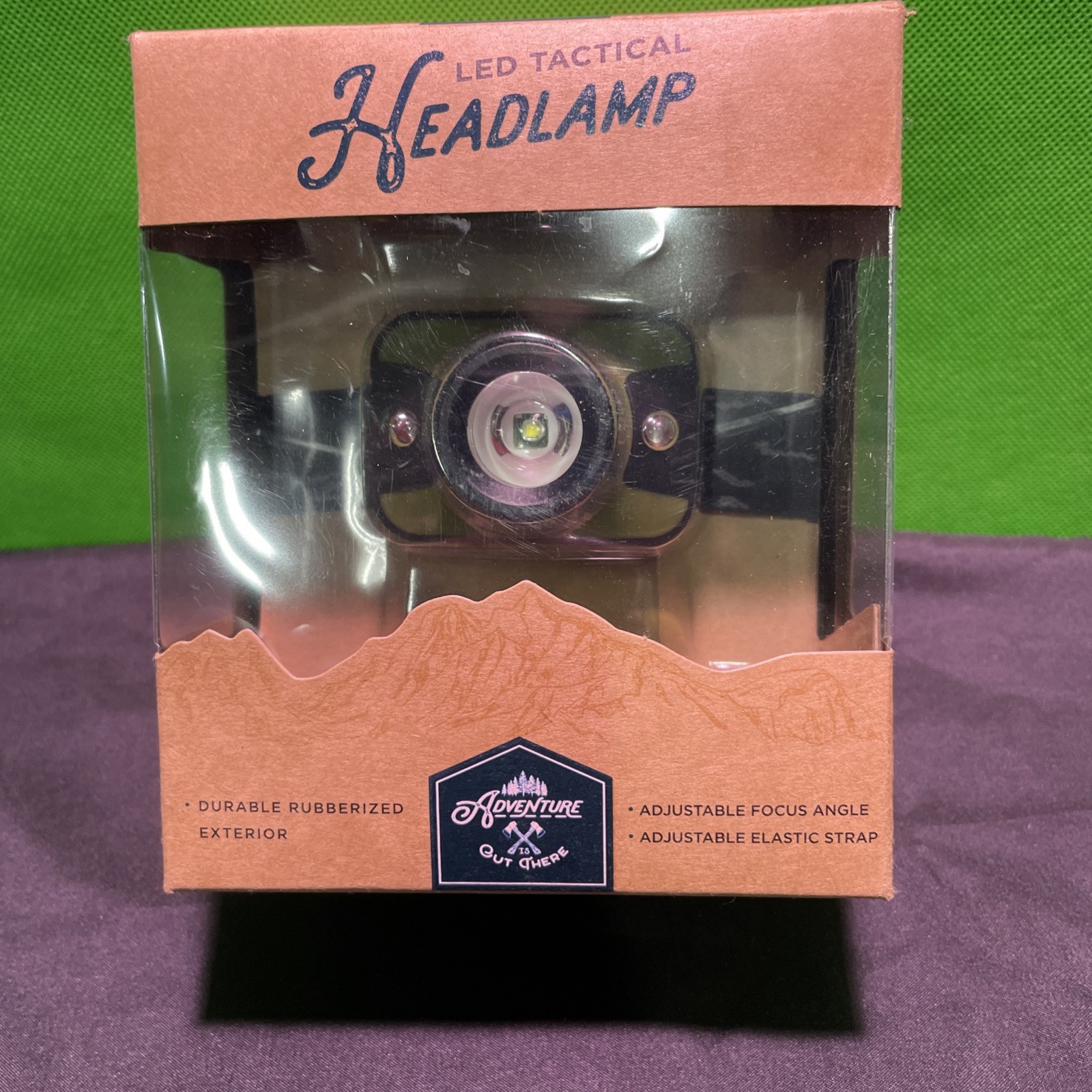Adventure is Out There Durable Rubberized LED Tactical Headlamp