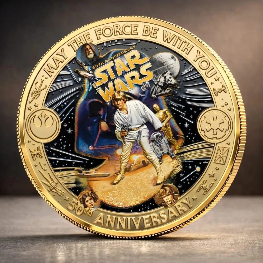 Star Wars 50th Anniversary Commemorative Coin CB0438