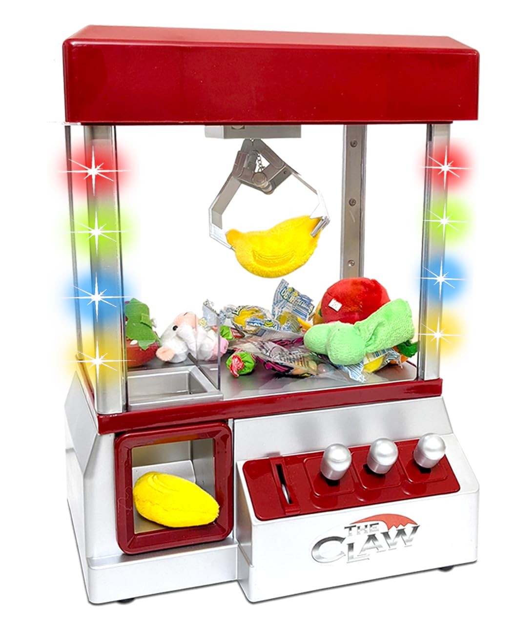 Etna Electronic Arcade Claw Machine - Toy Grabber with Small, Red