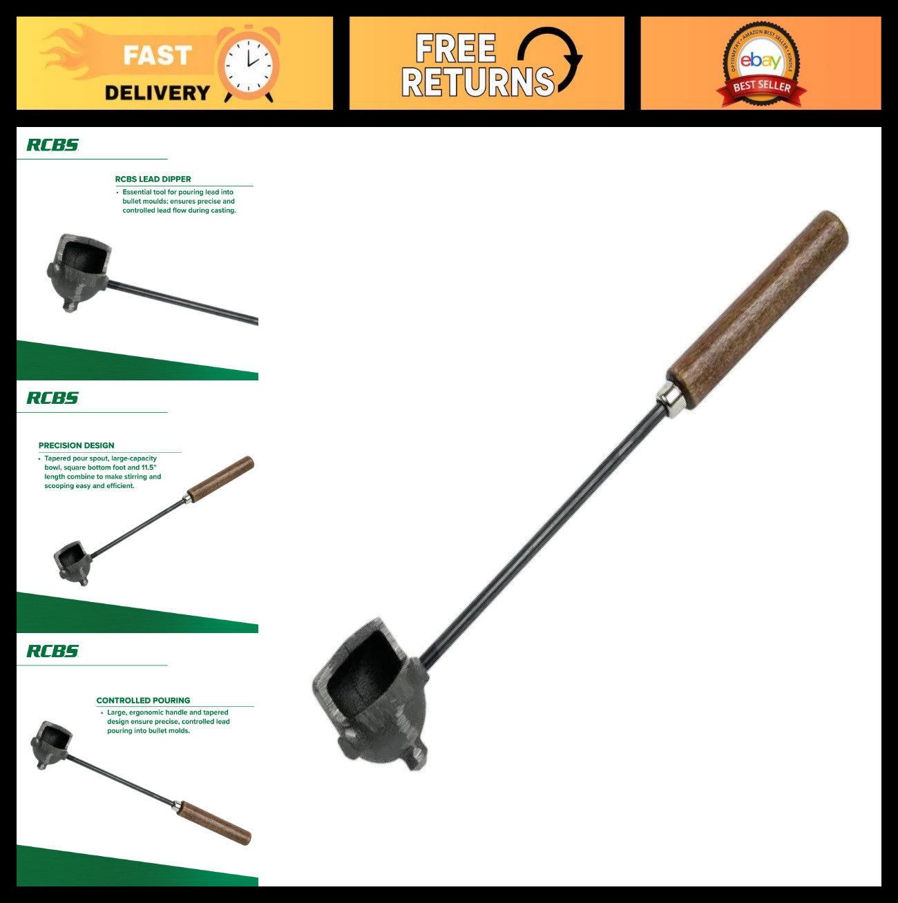 Lead Dipper Tool for Fishing - Durable, Lightweight, Easy to Use, Perfect for An