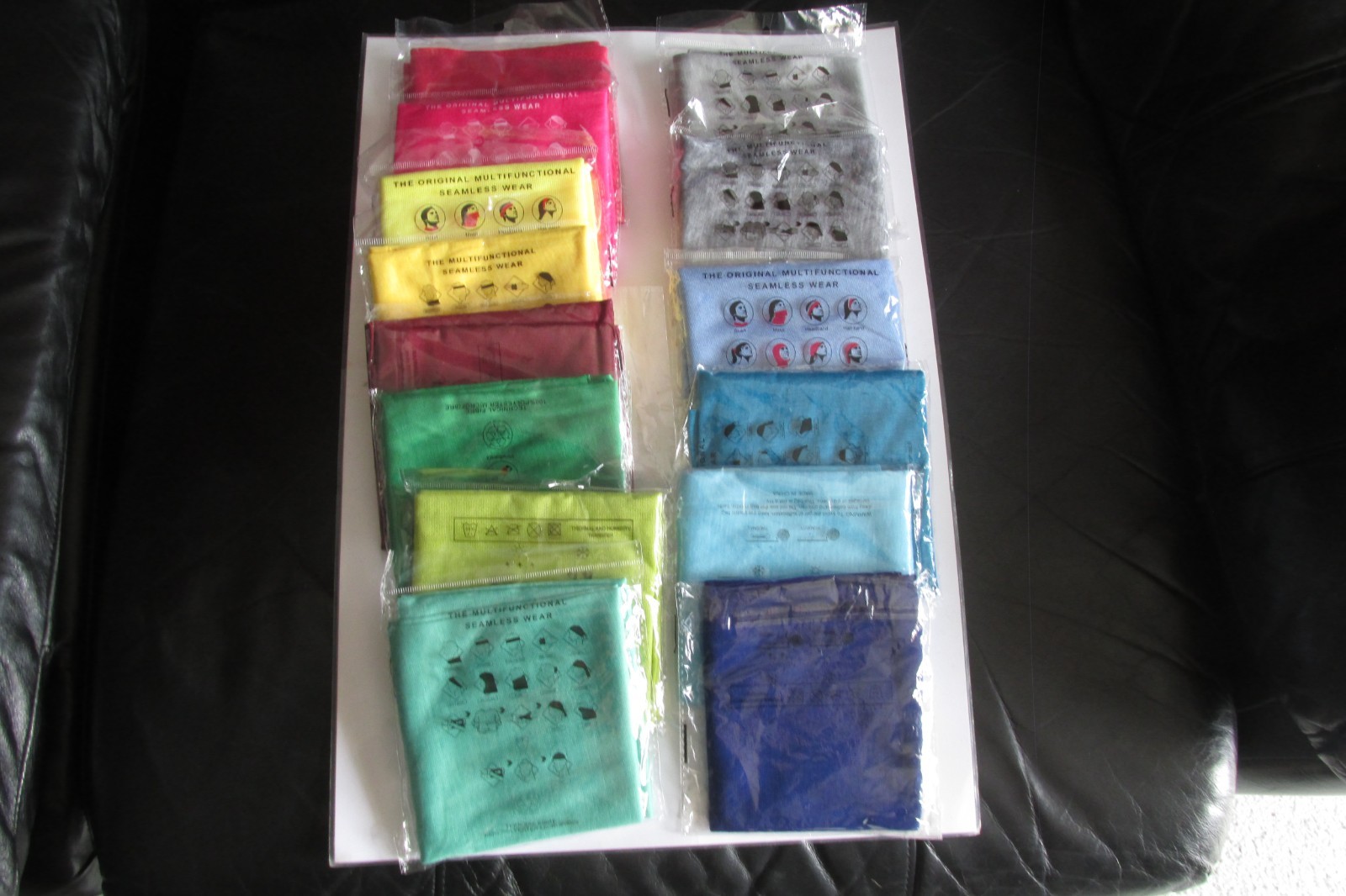 Neck Gaiter Face Mask Balaclava Bandana Fishing Headwear Tube lot of 14 NEW