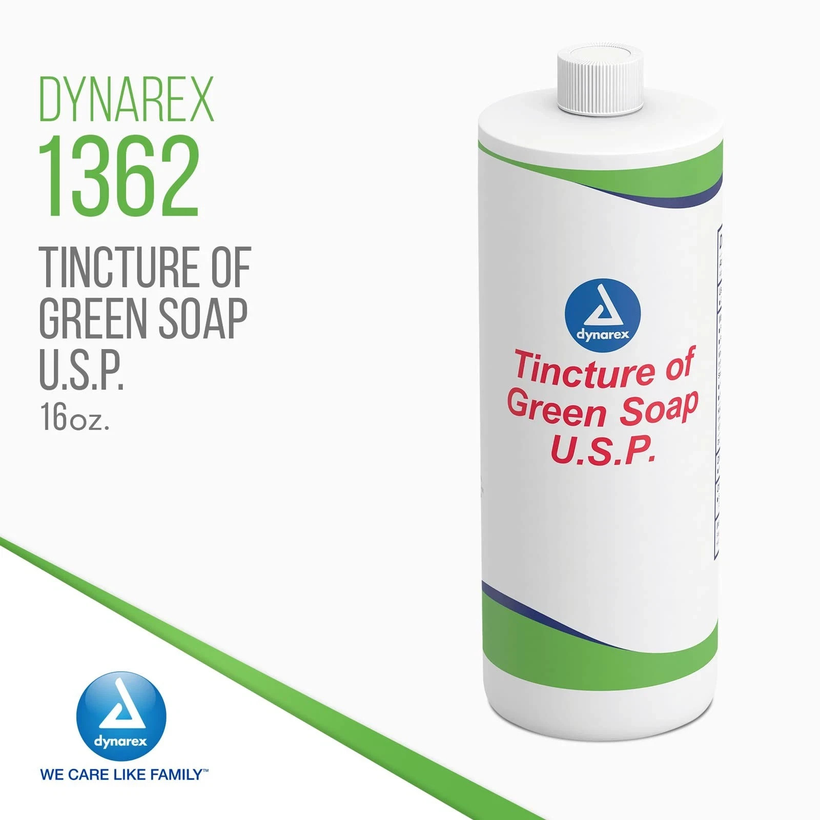 Dynarex Green Soap 12 Case 16oz Bottles