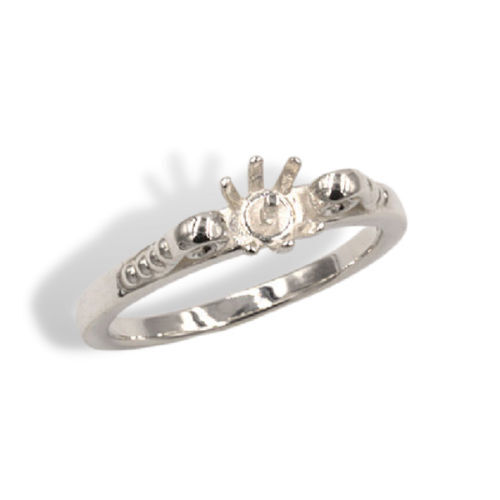 Pearl Scroll Design Ring Mounting