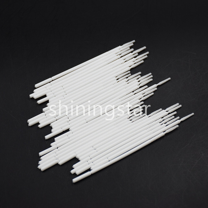 500x Dental Micro Brush Disposable Bendable Applicator Tips Long Cylinder White