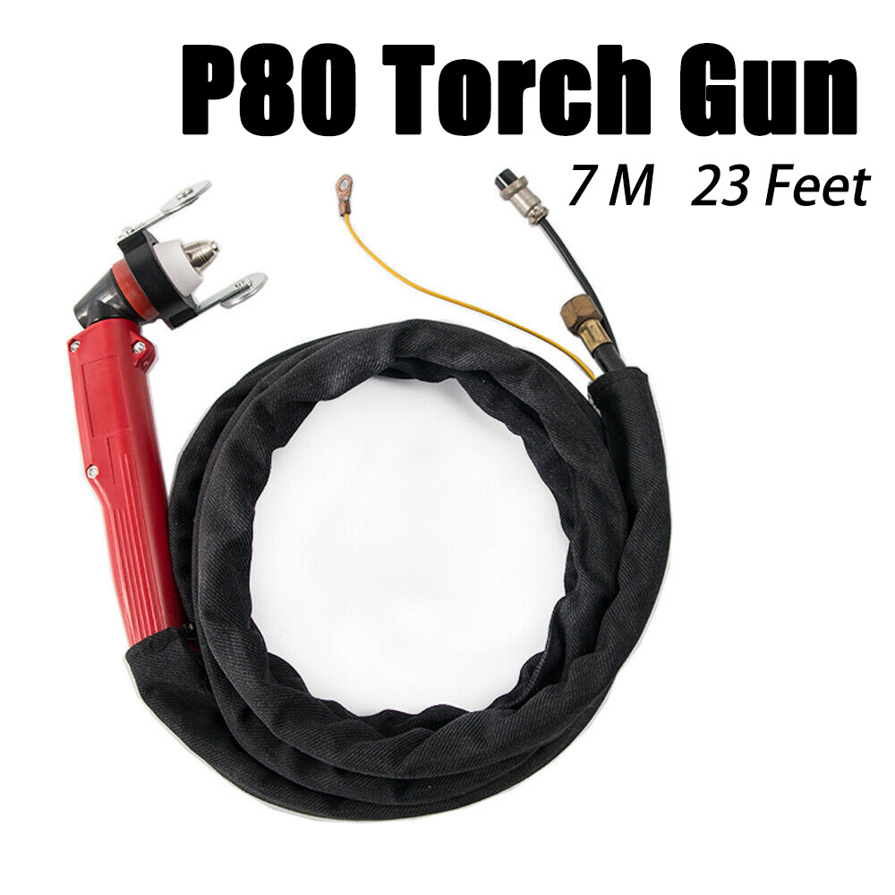 P-80 Plasma Cutter Torch Non-Touch Pilot Arc Elbow Head 7M/23Ft Fit CUT-55P/65P
