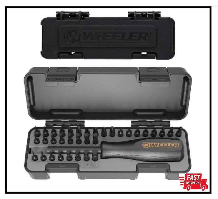 Wheeler Space Saver Gunsmithing Screwdriver Set with 26 Bits and Magnetic Handle