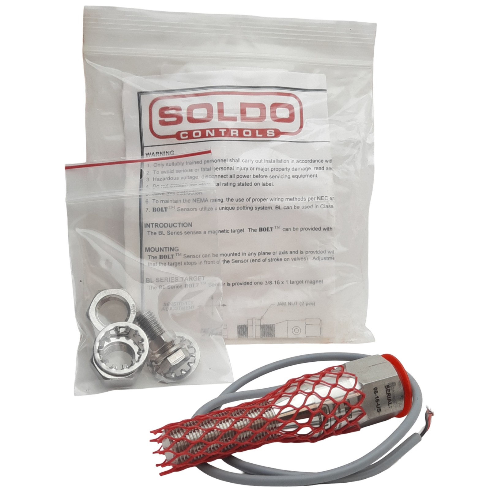 Soldo BLT114NL018 Proximity Sensor 18" Cable, SPDT,120VAC 48VDC, 0.25A-0.416A