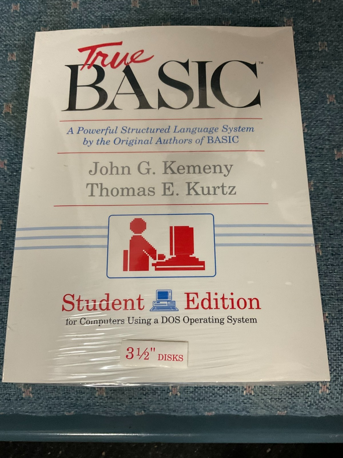 True BASIC manual and 3.5" disk for vintage PC  -Student Edition  -New Old Stock