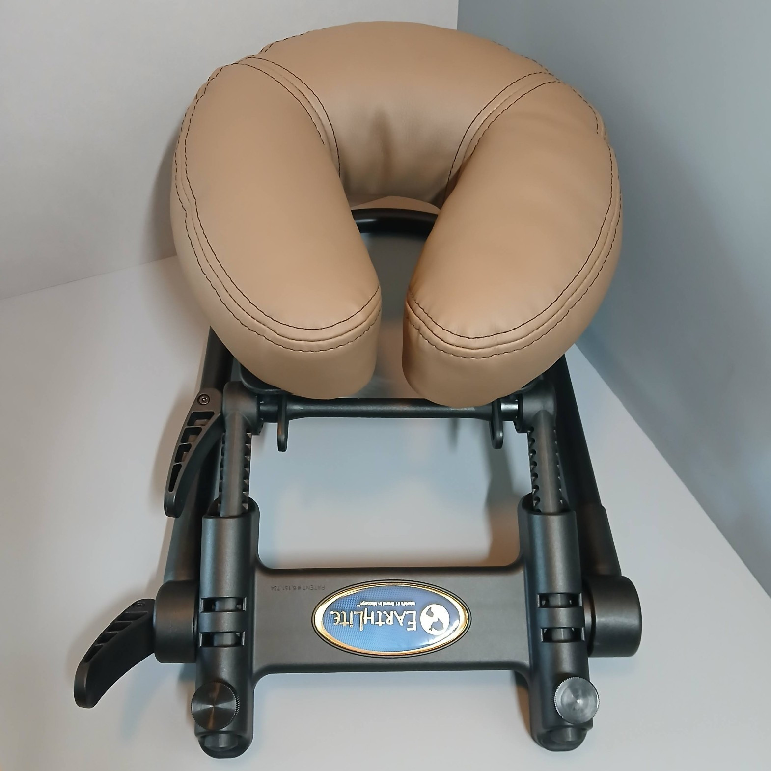 EarthLite Deluxe Adjustable Face Cradle Headrest for Massage Table – Dual Levers