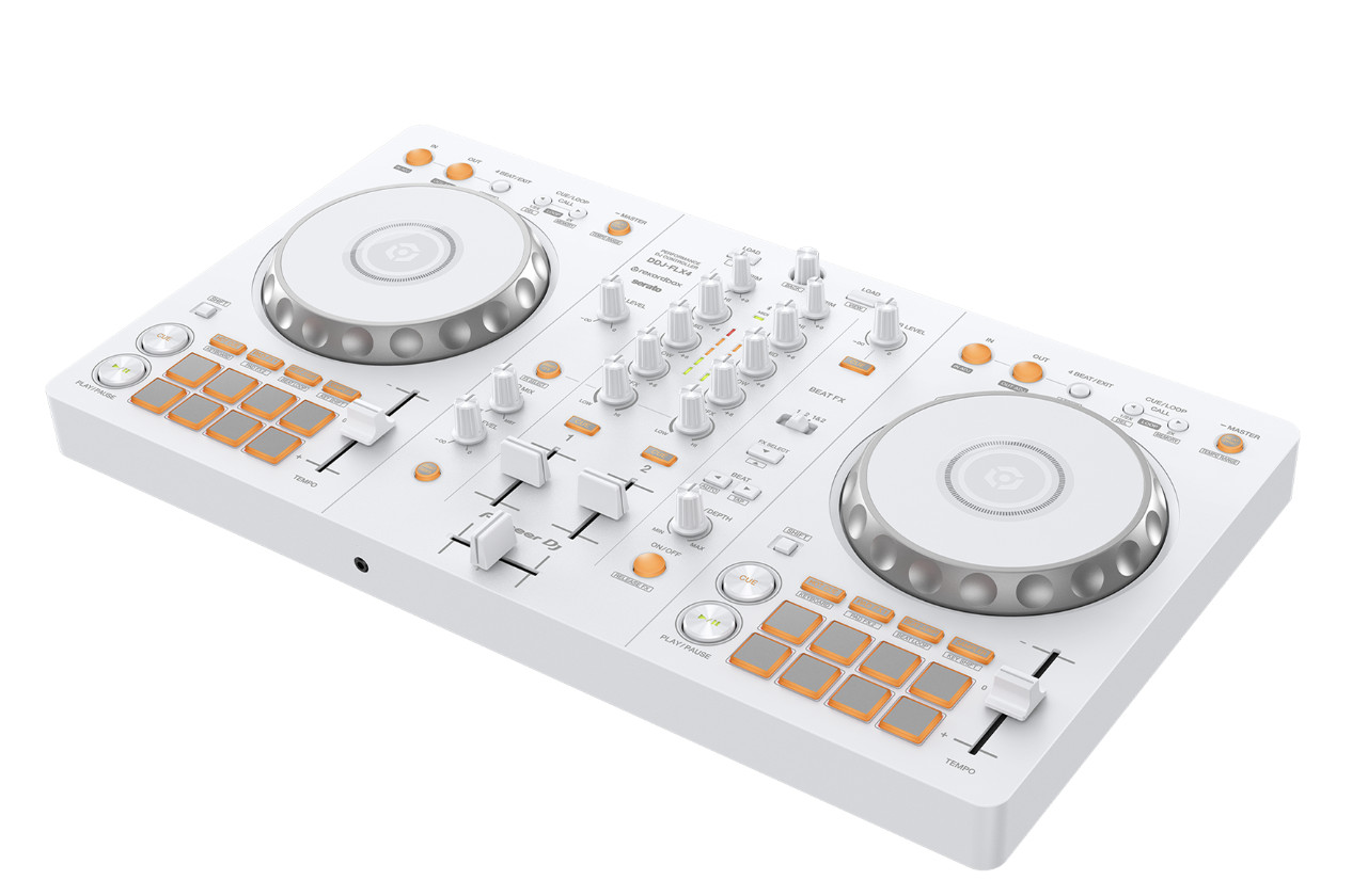 White DDJ-FLX4: 2-deck Digital Controller for rekordbox dj Software & Serato