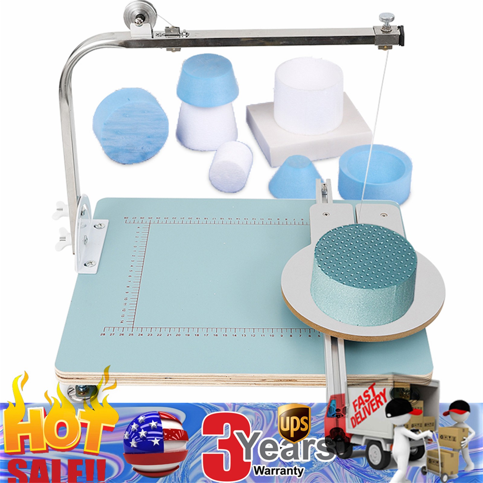Foam Cutting Machine hot wire Styrofoam Sponge Cutter Table Tool Hot Wire NEW