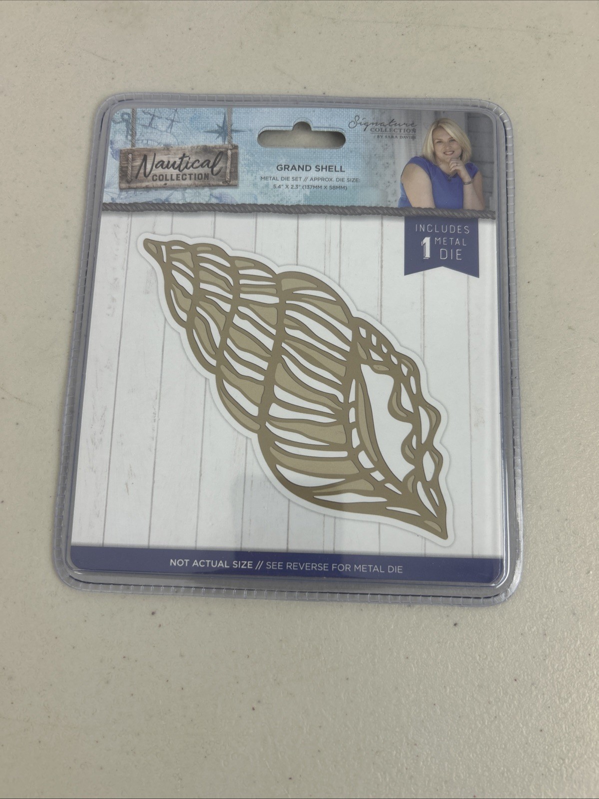 Nautical Collection by Crafters Companion Grand Shell Die 5.4x2.3