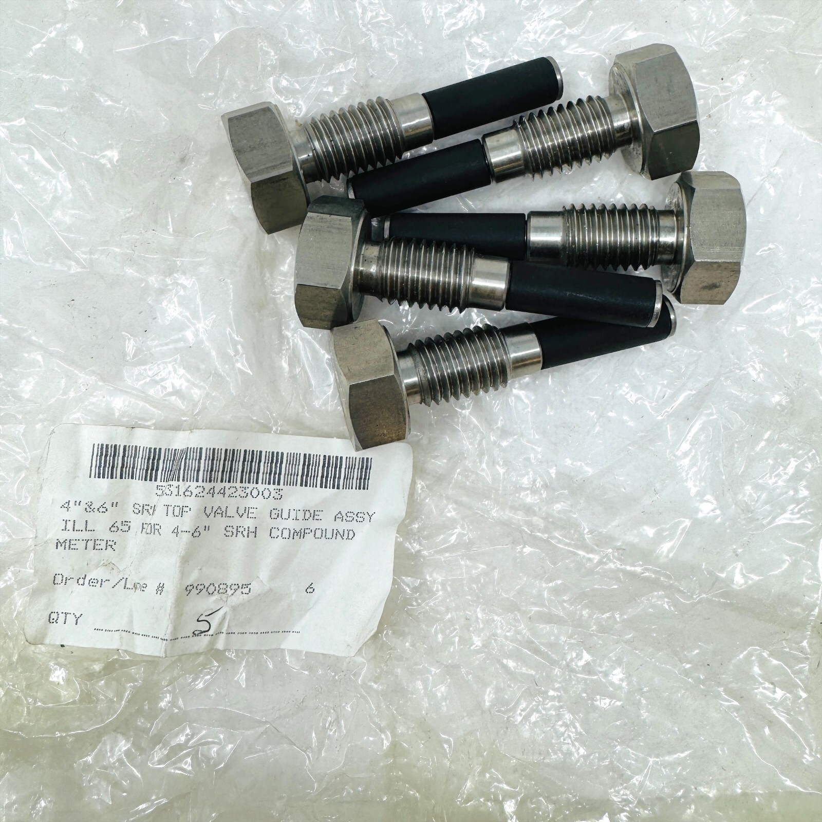 Hex Bolt for 4-6 in SRH Compound Water Meter, 5 Pcs